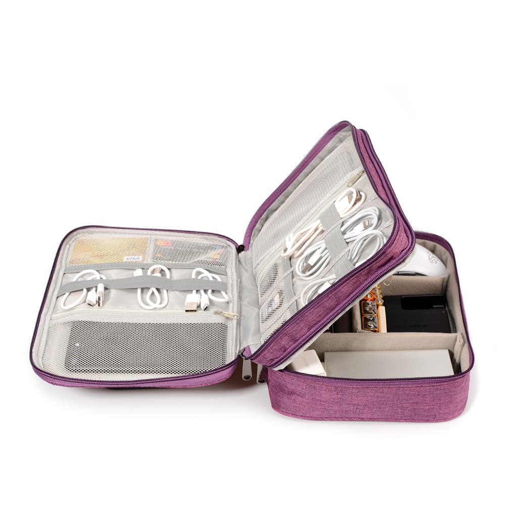 Cable Organizer Bag Travel Electronic Accessories Carrying Case for Digital Camera, USB, Charger, Power Bank Storage Bag Box image 1